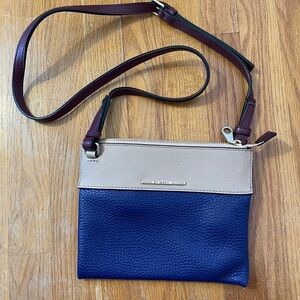 Michael Kors Navy and Beige Crossbody Bag